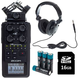 Zoom H6 Card & Headphone Bundle Schwarz