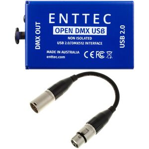 Enttec Open DMX USB Interface Bundle Schwarz