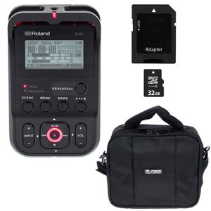 Roland R-07 black Bag Bundle Schwarz