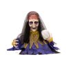 Europalms Halloween Figur Wahrsagerin, animiert 50cm - Halloweendeko