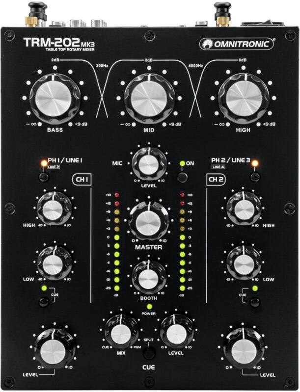 Omnitronic TRM-202 2-Kanal Rotary-Mixer MK3