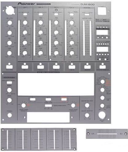 Pioneer DJ DJM 600 - Frontplatte silber