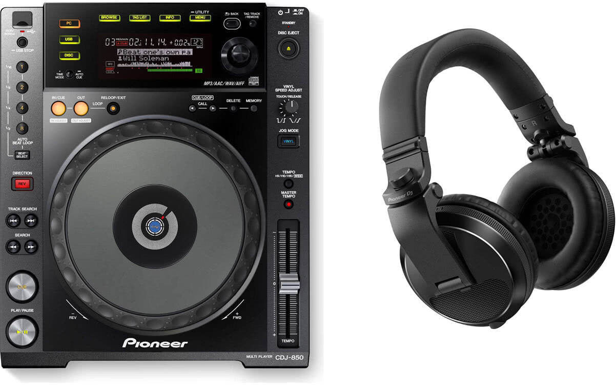 Pioneer DJ CDJ-850-K + HDJ-X5