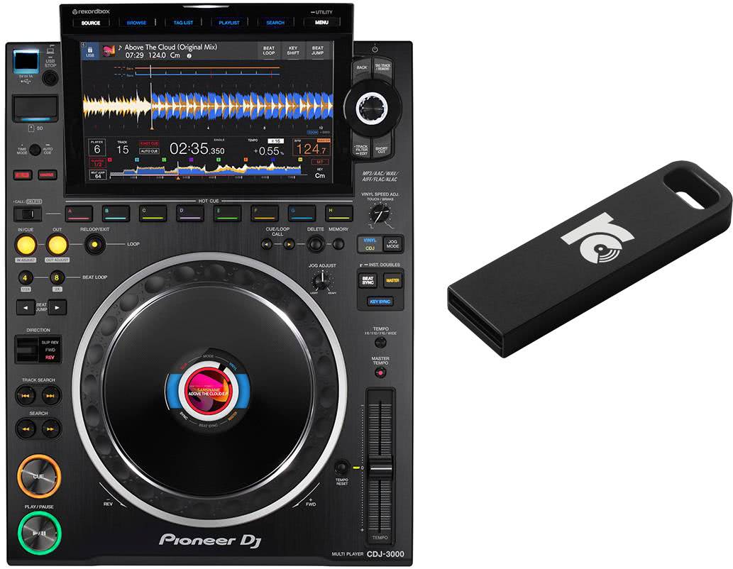 Pioneer DJ CDJ-3000 + RC DJ USB Stick