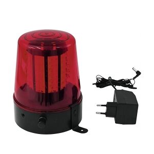 EuroLite LED Politi lys 108 LED'er rød klassisk lysdioder klassisk politi lys