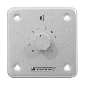 Omnitronic PA Volume Controller 10W stereo sil stereoanlæg lydstyring bind sølv