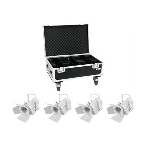 EuroLite Set 4x LED THA-40PC wh + Case TILBUD NU tilfælde sæt