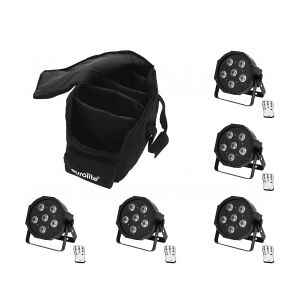 EuroLite Set 5x LED SLS-603 + Soft Bag TILBUD NU tilfælde taske sæt