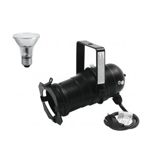 EuroLite Set PAR-20 Spot bk + PAR-20 230V SMD 6W E-27 LED 3000K fåøjepå spotbk