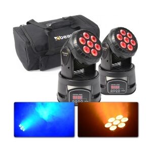 BeamZ MHL74 Mini Moving Head 7x 10W 4-in-1 LED - Pakketilbud bundle ingen bundt