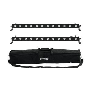 EuroLite Set 2x LED BAR-12 QCL RGBW + Soft Bag TILBUD NU