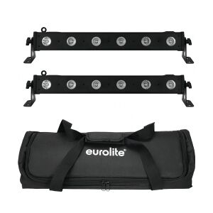 EuroLite Set 2x LED BAR-6 QCL RGBW + Soft Bag TILBUD NU