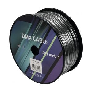 EuroLite DMX cable 2x0.22 100m bk TILBUD NU