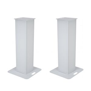 EuroLite 2x Stage Stand 100cm incl. Cover and Bag, white TILBUD NU