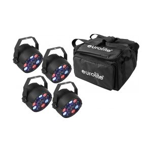 EuroLite Set 4x LED PARty Spot + Soft Bag TILBUD NU