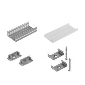 EuroLite Mounting set U-profile 20mm for LED Strip TILBUD NU