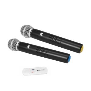 Omnitronic UWM-2HH USB Wireless Mic Set with two Handheld Microphones TILBUD NU