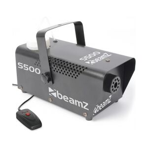 BeamZ S500 Røgmaskine 500W metalkabinet, inkl. 250ml. røgvæske inklusive maskine