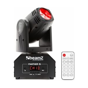 BeamZ Panther 15 - Mini Moving Head Spot / 10W LED RGBW bevægersig flytende sig