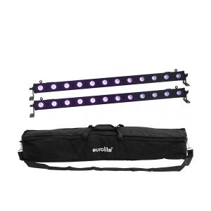 EuroLite Set 2x LED BAR-12 UV Bar + Soft Bag TILBUD NU