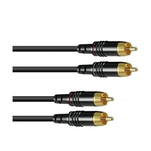 SOMMER CABLE RCA cable 2x2 3m bk Hicon TILBUD NU