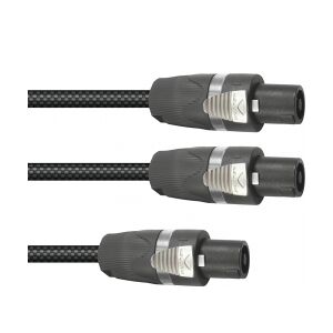 SOMMER CABLE Adaptercable Speakon/2xSpeakon 1m bk TILBUD NU