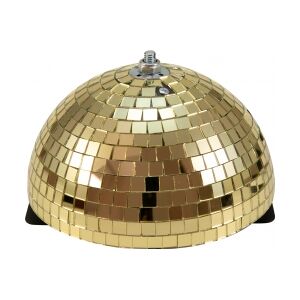 EuroLite Half Mirror Ball 20cm gold motorized TILBUD NU