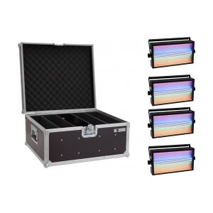 EuroLite Set 4x LED Super Strobe ABL + Case TILBUD NU