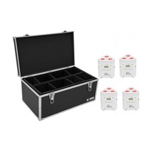 EuroLite Set 4x AKKU TL-3 TCL white + Case TDV-1 TILBUD NU