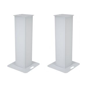 EuroLite 2x Stage Stand 150cm incl. Cover and Bag, white TILBUD NU