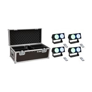 EuroLite Set 4x LED CBB-2 COB RGB Bar + Case TILBUD NU