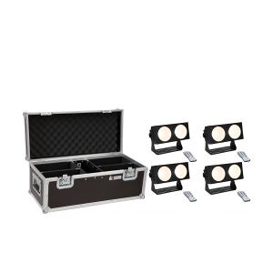 EuroLite Set 4x LED CBB-2 COB WW Bar + Case TILBUD NU