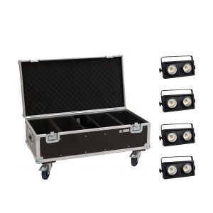 EuroLite Set 4x Audience Blinder 2x100W LED COB WW + Case TILBUD NU