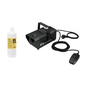 EuroLite Set N-10 black + B2D Basic smoke fluid 1l TILBUD NU