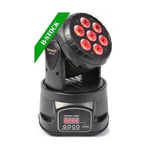 MHL-74 12-kanals Moving Head Wash LED DMX, 7x 10W RGBW 