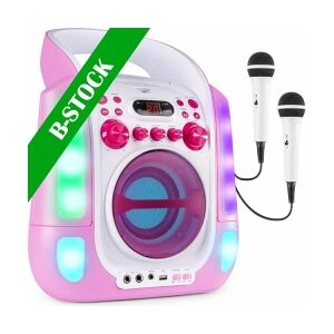 SBS30P Karaoke System with CD and 2 Microphones Pink 