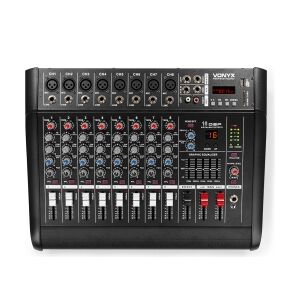 AM8A 8-kanals mixer med forstærker DSP/BT/SD/USB/MP3 TILBUD NU