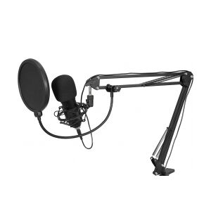Omnitronic BMS-1C USB Condenser Broadcast Microphone Set TILBUD NU