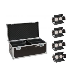EuroLite Set 4x LED CBB-2 WW/CW Fairlight + Case TILBUD NU