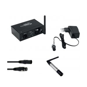 EuroLite Set freeDMX AP Wi-Fi Interface + QuickDMX Funksender + DMX cabel TILBUD