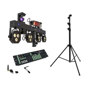 EuroLite Set LED KLS Scan Next FX Compact Light Set + Controller + Steel stand