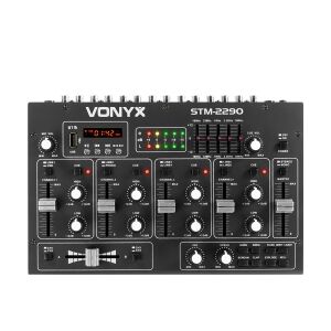 DJ Mixer STM2290 8-kanals med lydeffekter, Bluetooth, USB/SD/MP3- effekter kanal