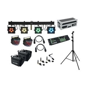 EuroLite Set LED KLS-902 + Laser Derby Mobile Bundle TILBUD NU