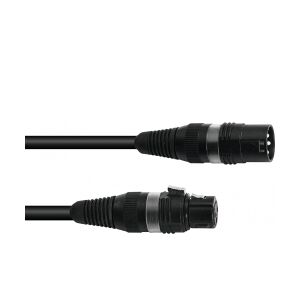 SOMMER CABLE DMX cable XLR 3pin 1m bk Hicon TILBUD NU