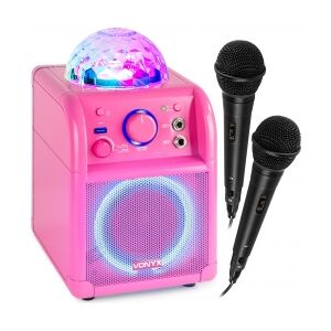 SBS55P BT Karaoke Højttaler LED Bold Pink TILBUD NU