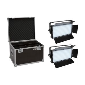 EuroLite Set 2x LED PLL-480 QCL Panel + Case TILBUD NU