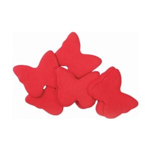 TCM FX Slowfall Confetti Butterflies 55x55mm, red, 1kg TILBUD NU