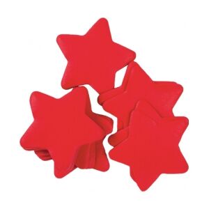 TCM FX Slowfall Confetti Stars 55x55mm, red, 1kg TILBUD NU