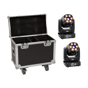 EuroLite Set 2x LED TMH-H90 + Case with wheels TILBUD NU