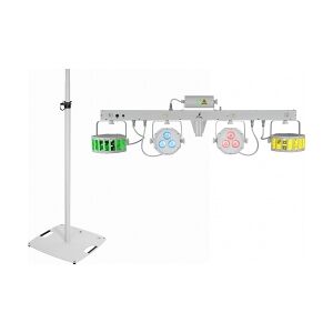 EuroLite Set LED KLS Laser Bar FX Light Set white + BPS-3 Loudspeaker Stand whit